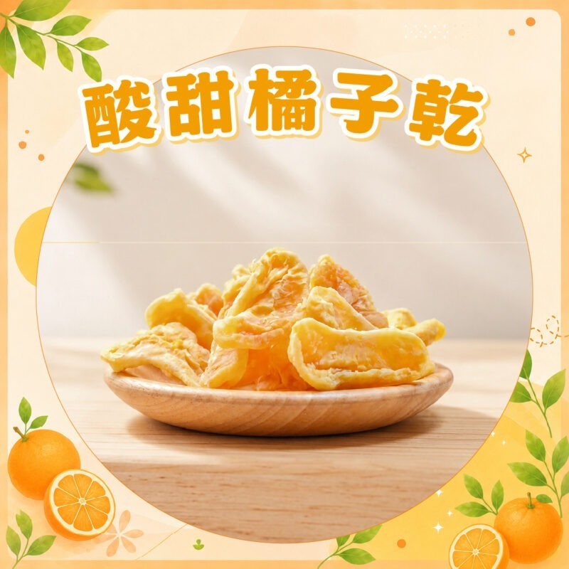 【鮮採酸甜橘子乾】100g