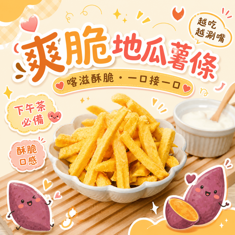 【爽脆地瓜薯條】