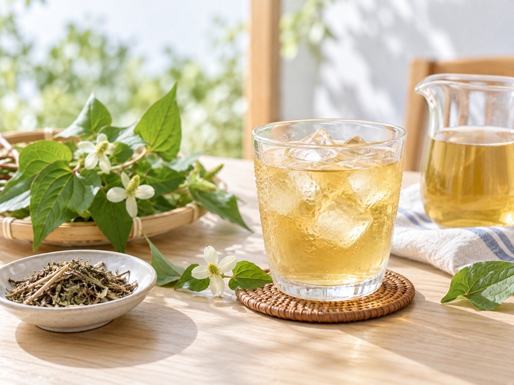 冰魚腥草茶沖泡方式與冰飲喝法
