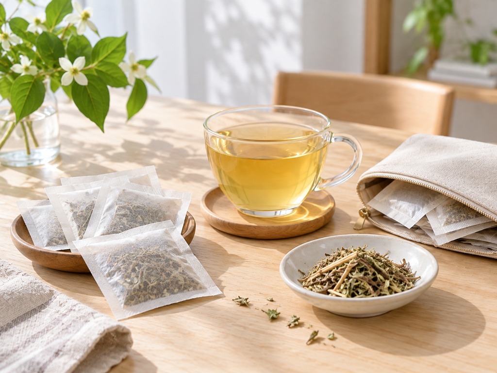 方便攜帶與沖泡的獨立魚腥草茶包